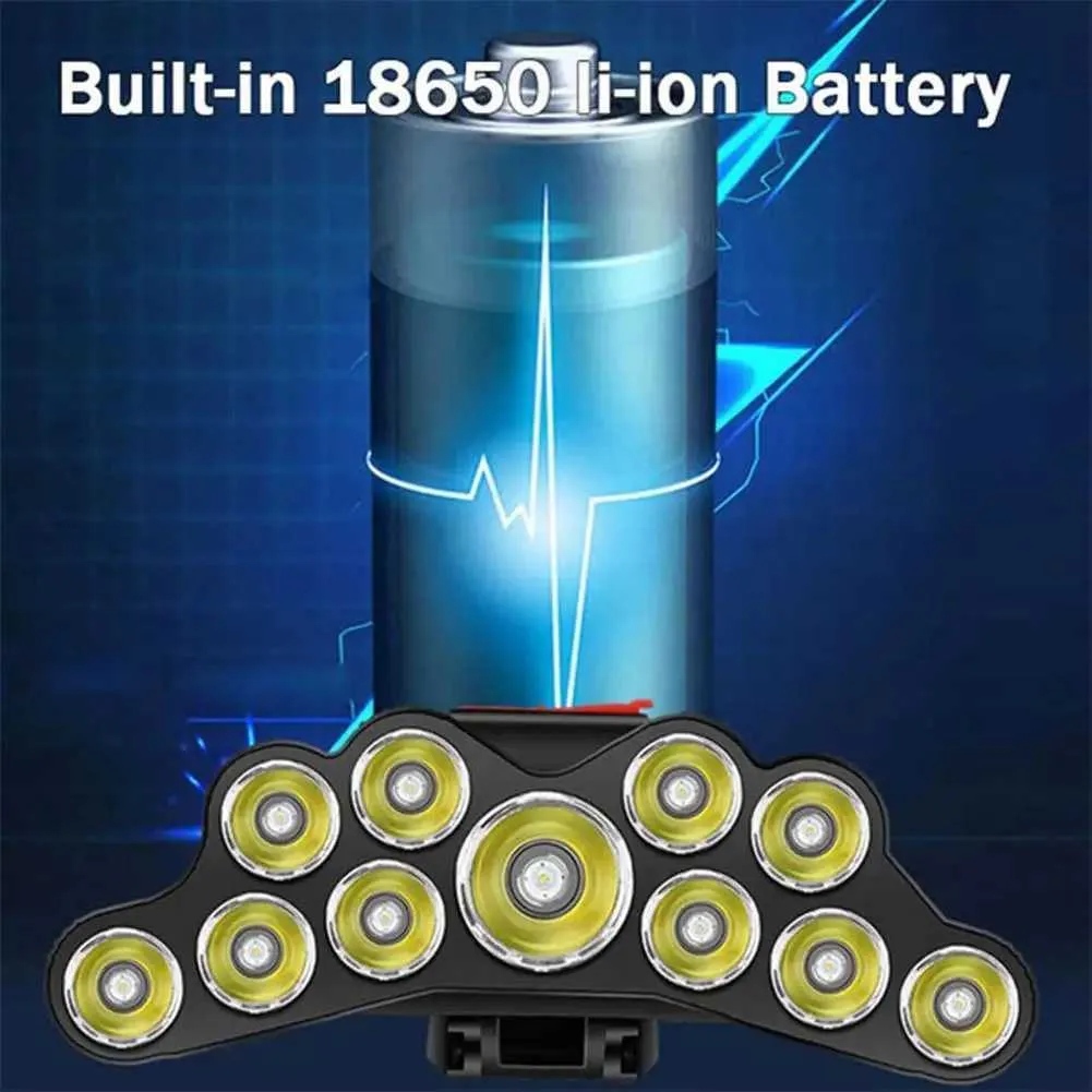 11 LED USB Rechargeable Flashlight